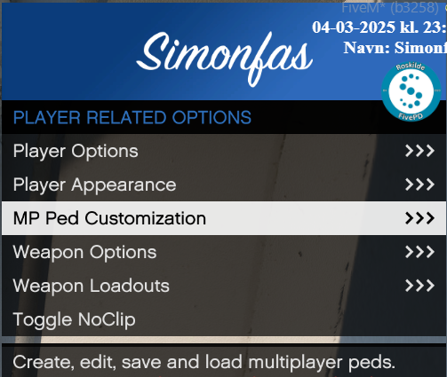 MP Ped Customization